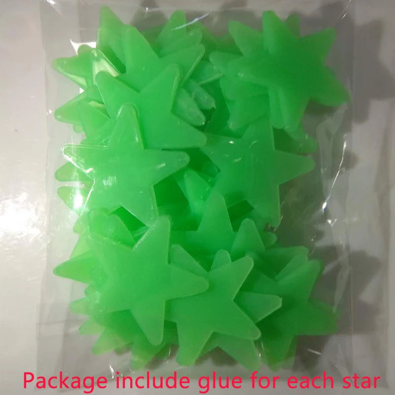 Glow-in-the-Dark PVC Star Wall Stickers