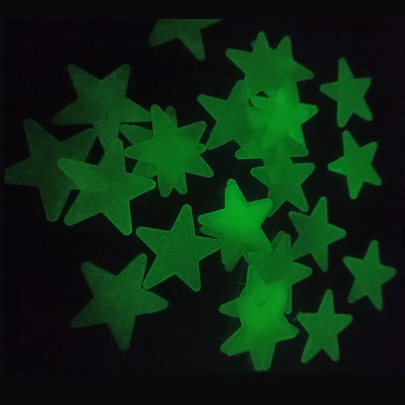Glow-in-the-Dark PVC Star Wall Stickers
