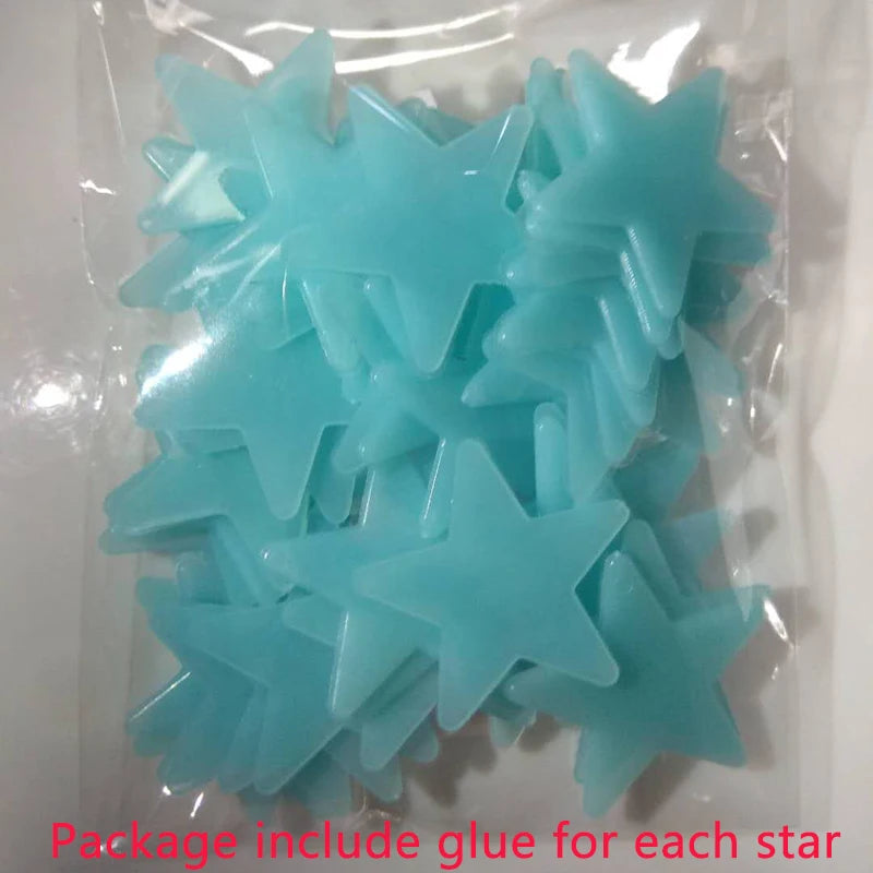 Glow-in-the-Dark PVC Star Wall Stickers
