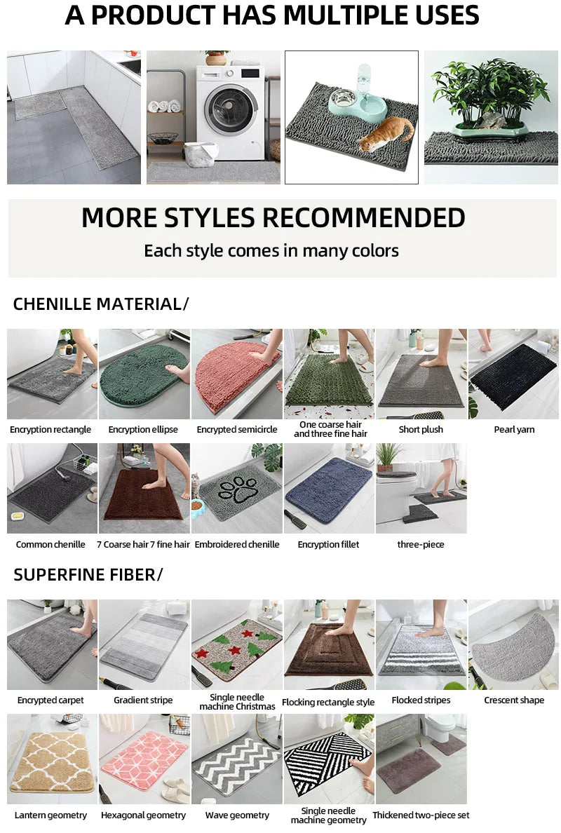 Modern Anti-Slip Kitchen & Entrance Rug