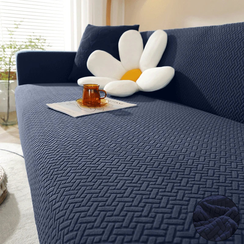 Jacquard Sofa Cover For Living Room Elastic Thick Jacquard Sofa Cover For Sofa L-shaped Corner Sofa Covers 1/2/3/4/5 Seater