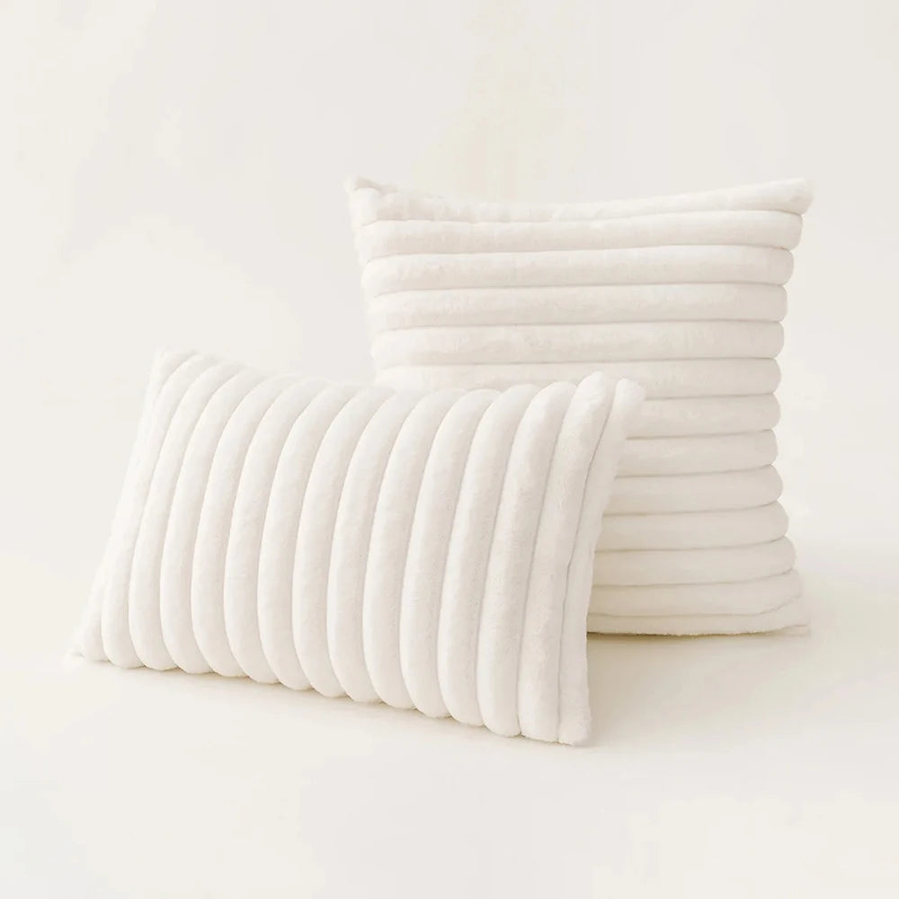 Super Soft Plush Pillow Case Winter Throw Cushion Cover for Sofa and Bedside, Living Room Nordic Decorations Rectangle Cover