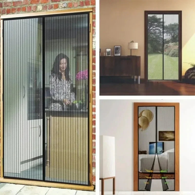 Anti-insect Curtains Fly Door Screens Mosquito Net Window Anti-mosquito Magnetic Strengthen Automatic Closing Curtain Shades