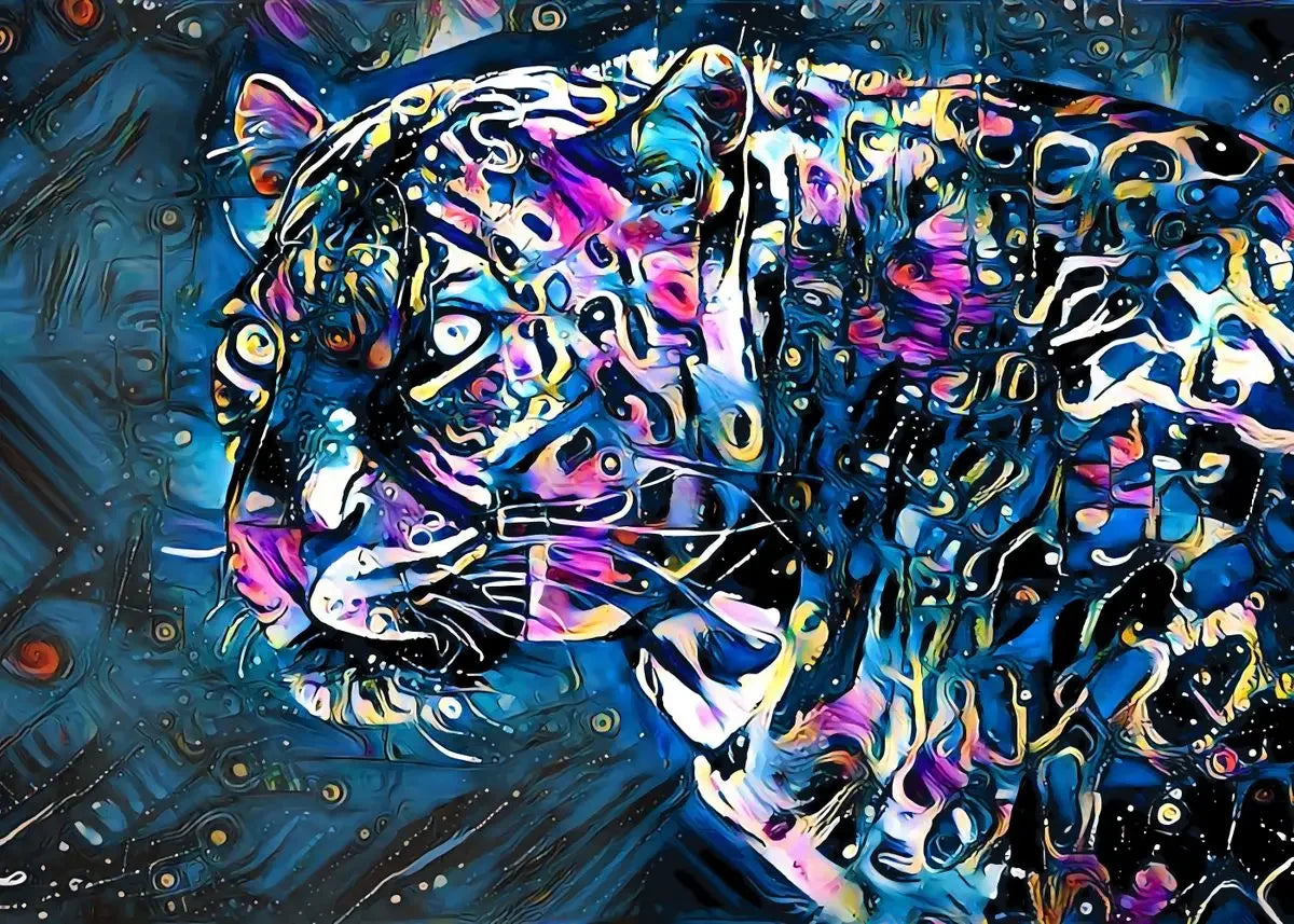Abstract Animals Lion Tiger Cat Colour Canvas Painting Retro Art Home Wall Decoration Pictures Living Bedroom Quality Posters
