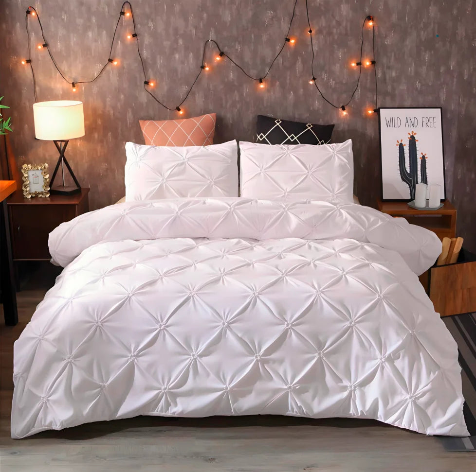 3Pieces Queen Comfort Set Gray Bed in a Bag Comforter Set for Bedroom Beddding Sets without Comforter Duvet cover&Pillowcases