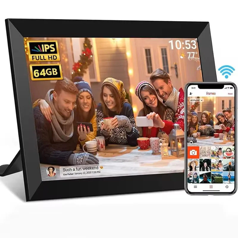 Frameo/Uhale Digital Picture Frame 10.1 Inch 32GB/64GB Smart WiFi digital photo frame with 1280x800 IPS HD Touch Screen
