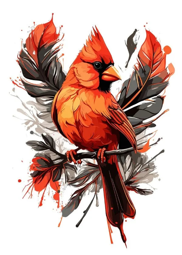 Crane Bird Owl Parrot Eagle Toucan Flamingo Animal Splatter Poster Print Canvas Painting for Living Room Home Decor Cuadros