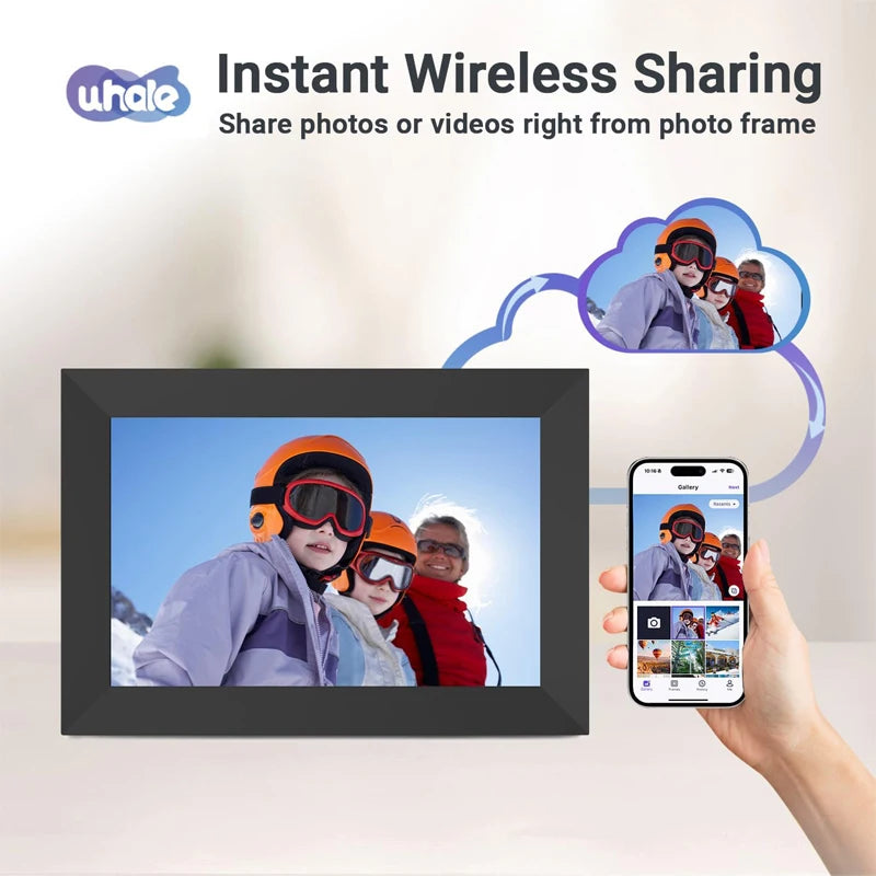 Frameo/Uhale Digital Picture Frame 10.1 Inch 32GB/64GB Smart WiFi digital photo frame with 1280x800 IPS HD Touch Screen