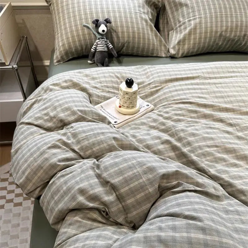 Green Nordic Duvet Cover Bedding Set