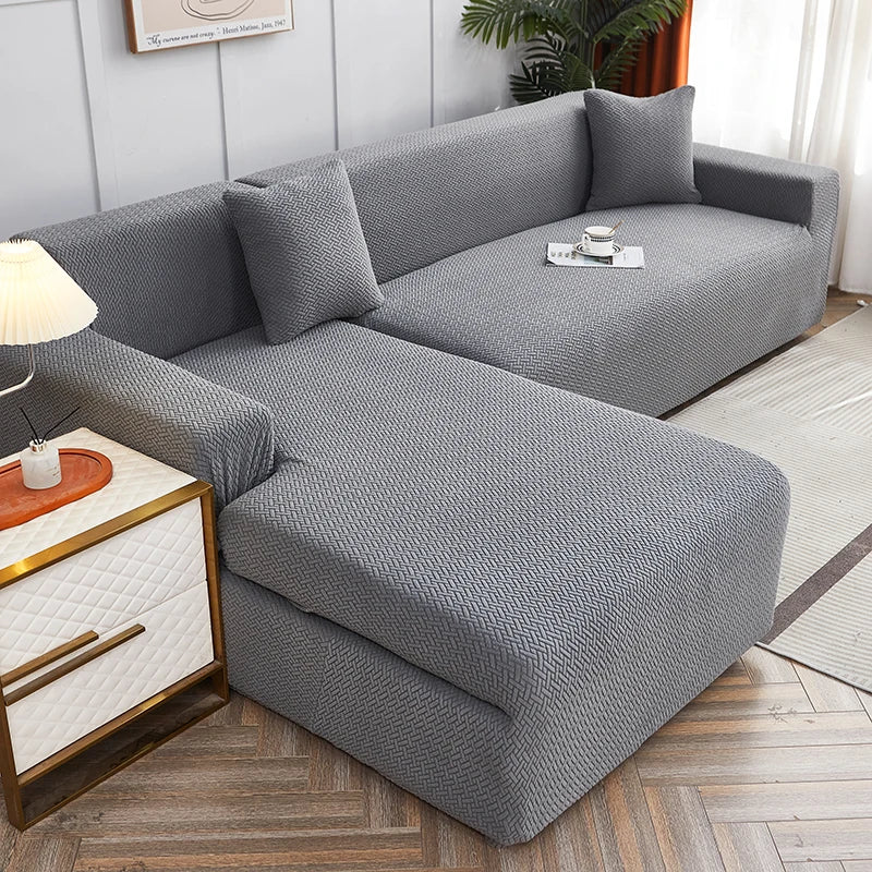 Jacquard Dustproof Sofa Cover - Removable & Washable Protector