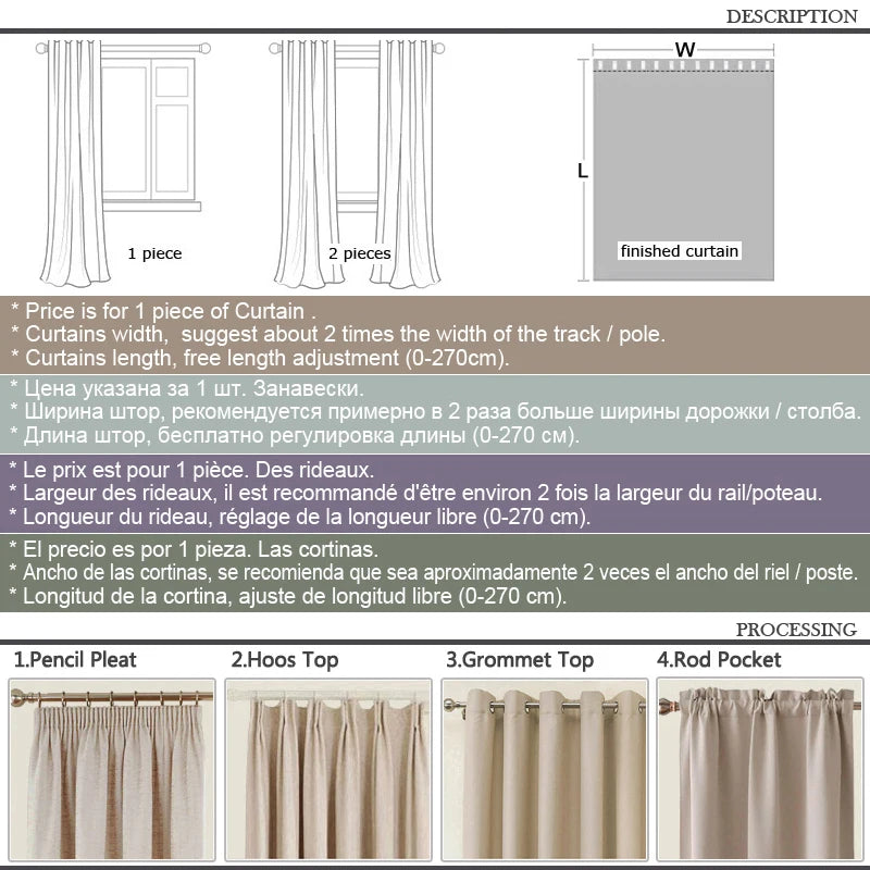 Custom Size Super Soft Chenille High Blackout Curtains for Bedroom Living Room Romantic Colors Three-dimensional Texture