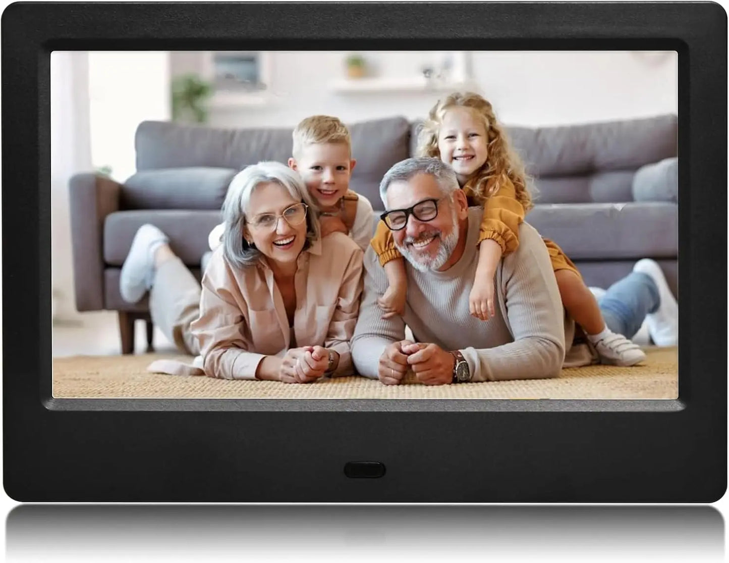 7 Inch Digital Picture Frame, HD IPS Displays Photo Frames with Remote Control,Using USB or SD to Play Photos/Videos/Music,Gift
