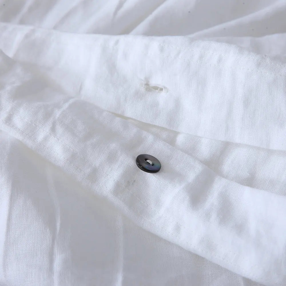 100% French Linen Bedding Set