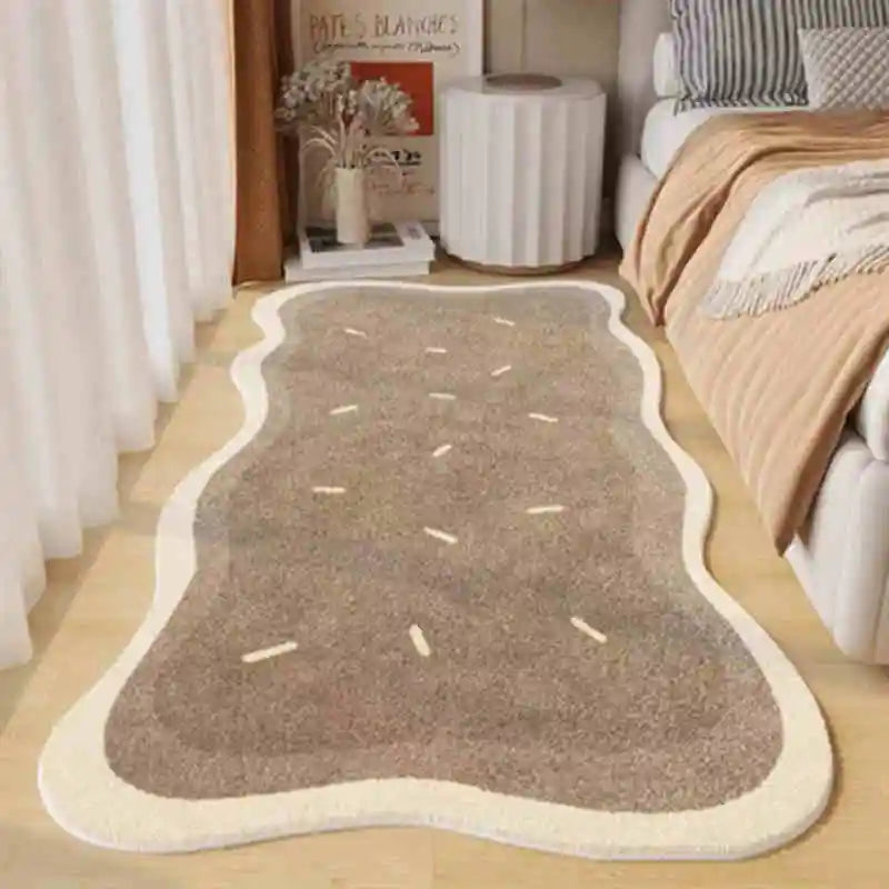Edge Shaped Comfortable Decorative Rug