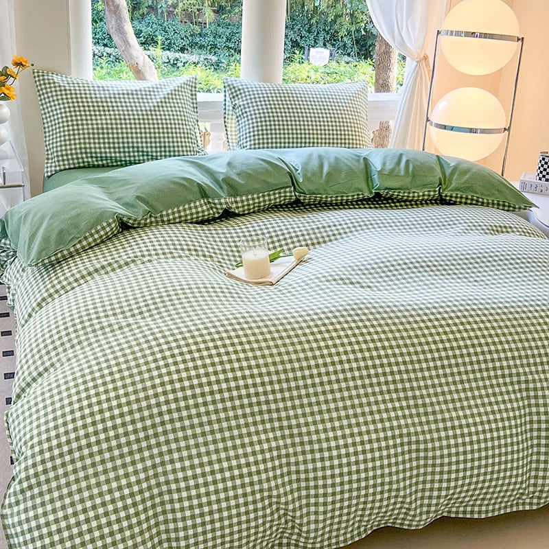 Kawaii Bear & Dinosaur Printed Bedding Set