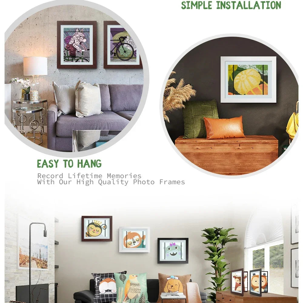 Simple Wooden Flap Photo Frame A4
