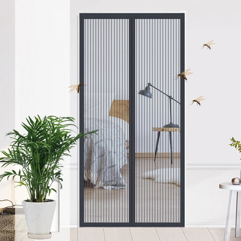 Multisize Anti-Mosquito Net Self-adhesive Anti-Mosquito Curtain Anti Bug Insect Mesh Net No Punching Automatic Closing Curtains