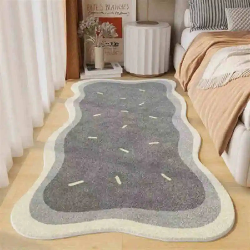Edge Shaped Comfortable Decorative Rug