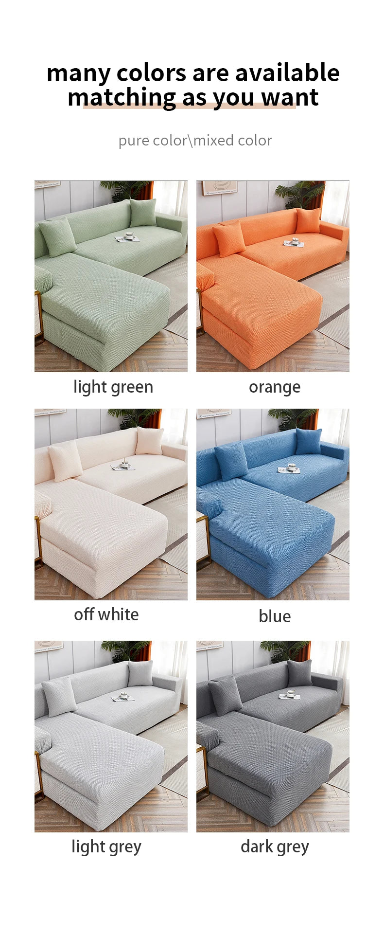 Jacquard Dustproof Sofa Cover - Removable & Washable Protector