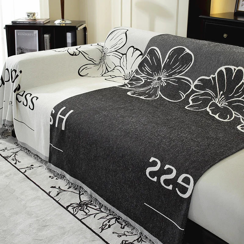 New Chenille Jacquard Sofa Towel One-piece Type Cloth Towel All-inclusive Sofa Cover Dust Anti Cat Scratch Non-slip Sofa Blanket