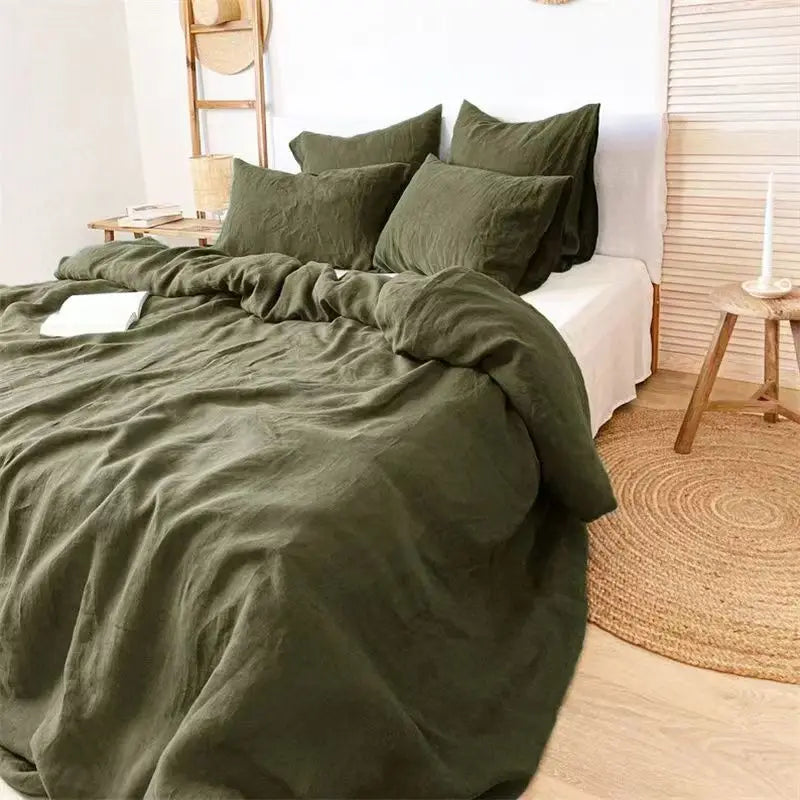 100% French Linen Bedding Set