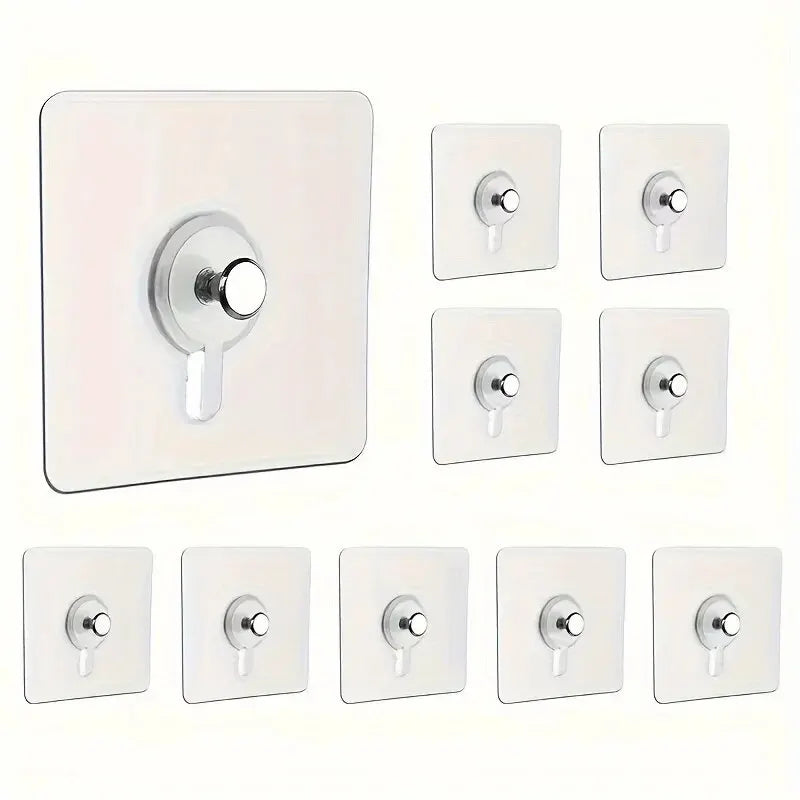 10pcs Punch-Free Wall Hooks