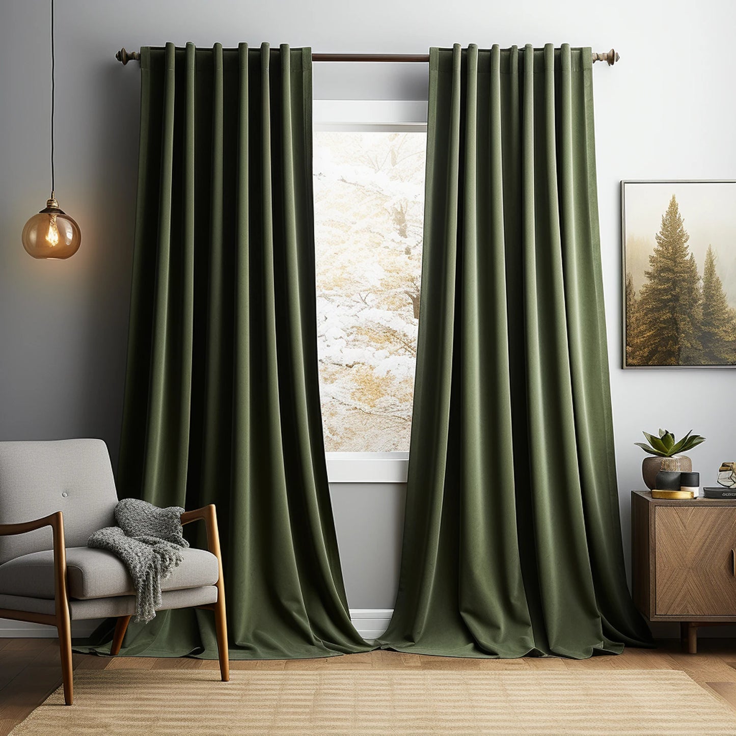 Luxury Velvet Curtains for Living Room Bedroom Retro Thicken Window Drapes Nordic Thermal Heavy Curtains Christmas Red Curtains