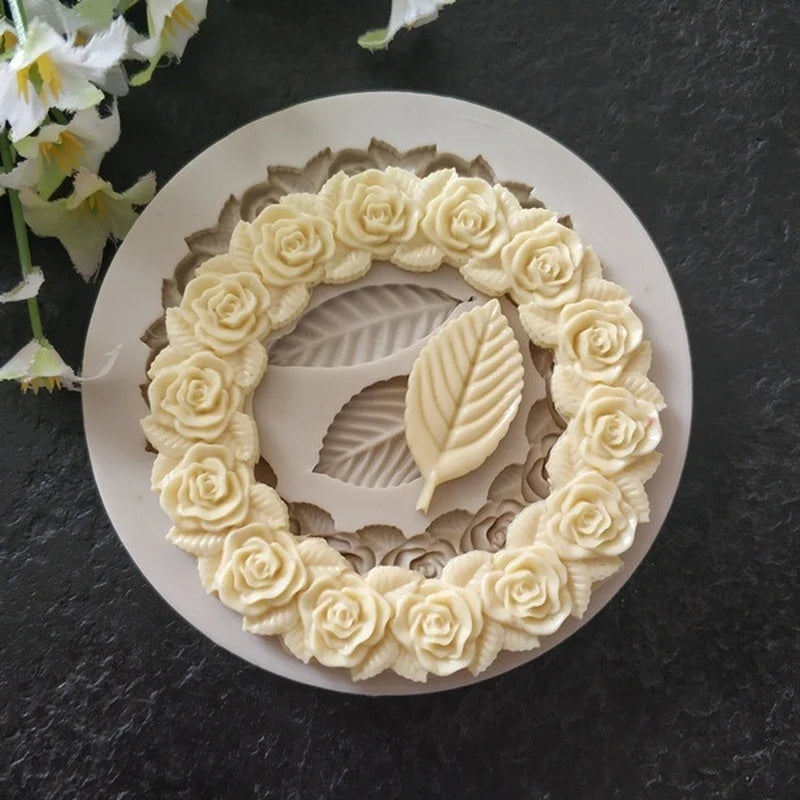 Rosette Leaves Silicone Mold
