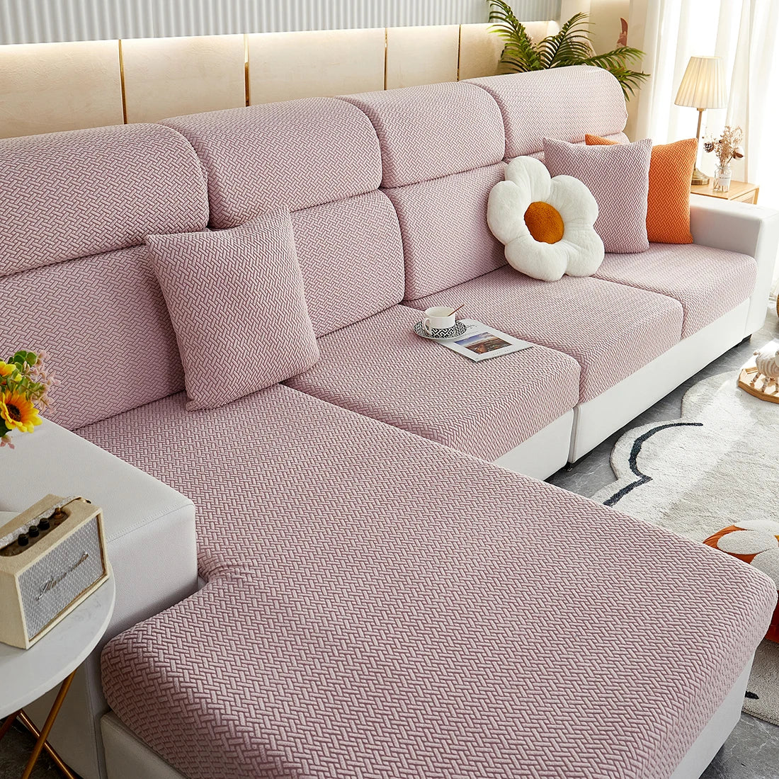 Jacquard Elastic Sofa Slipcover for Sofa