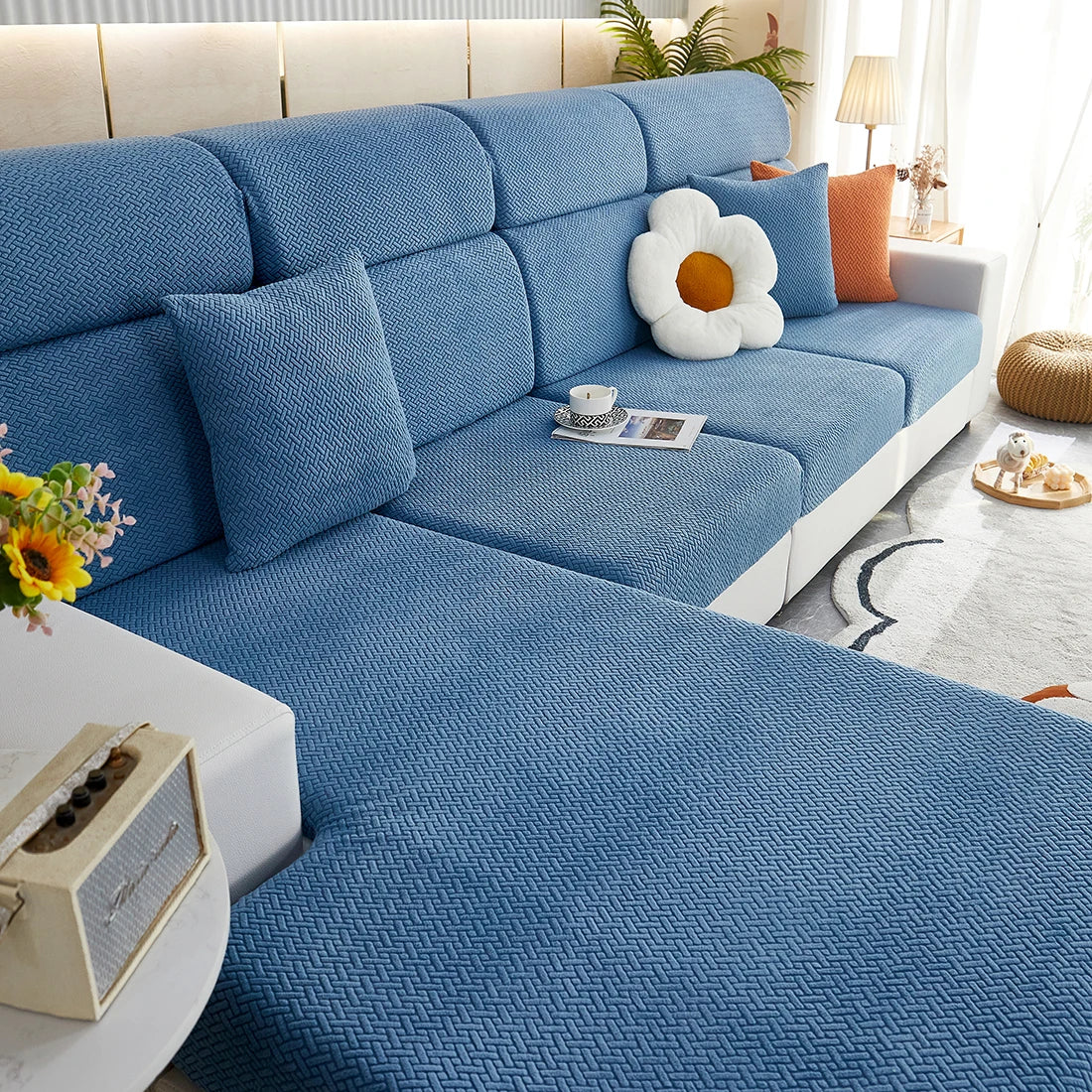 Jacquard Elastic Sofa Slipcover for Sofa