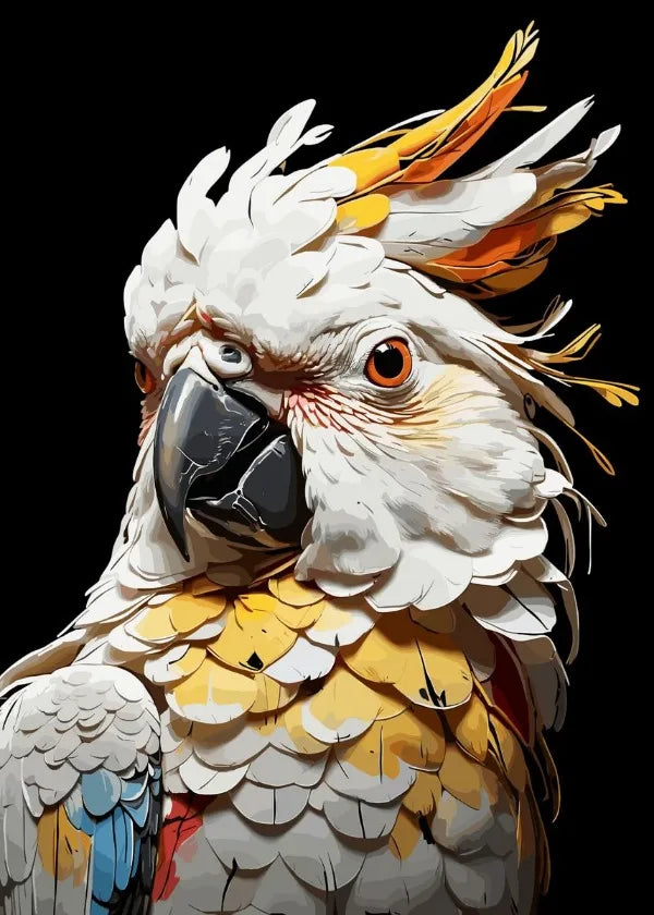 Crane Bird Owl Parrot Eagle Toucan Flamingo Animal Splatter Poster Print Canvas Painting for Living Room Home Decor Cuadros
