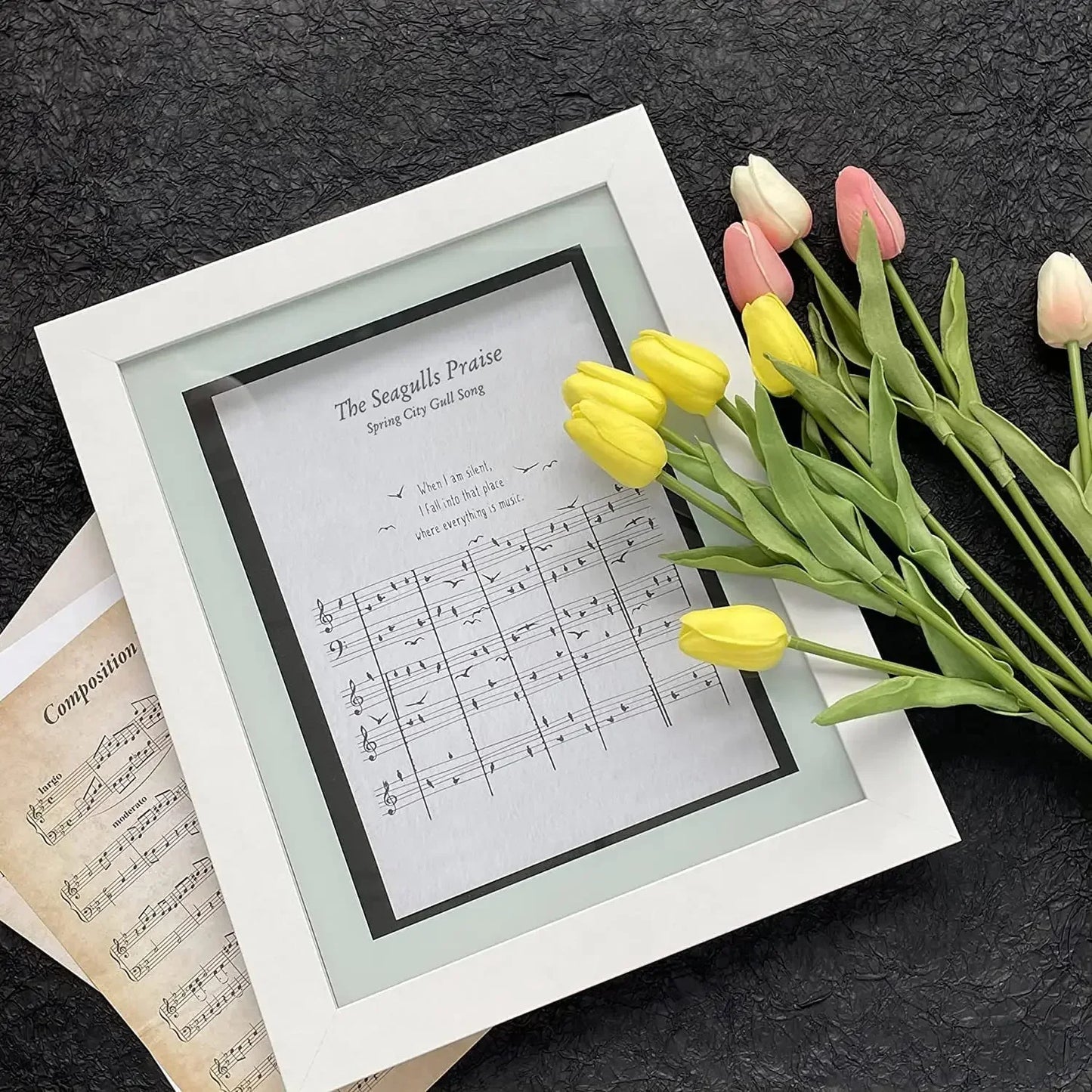 Simple Wooden Flap Photo Frame A4