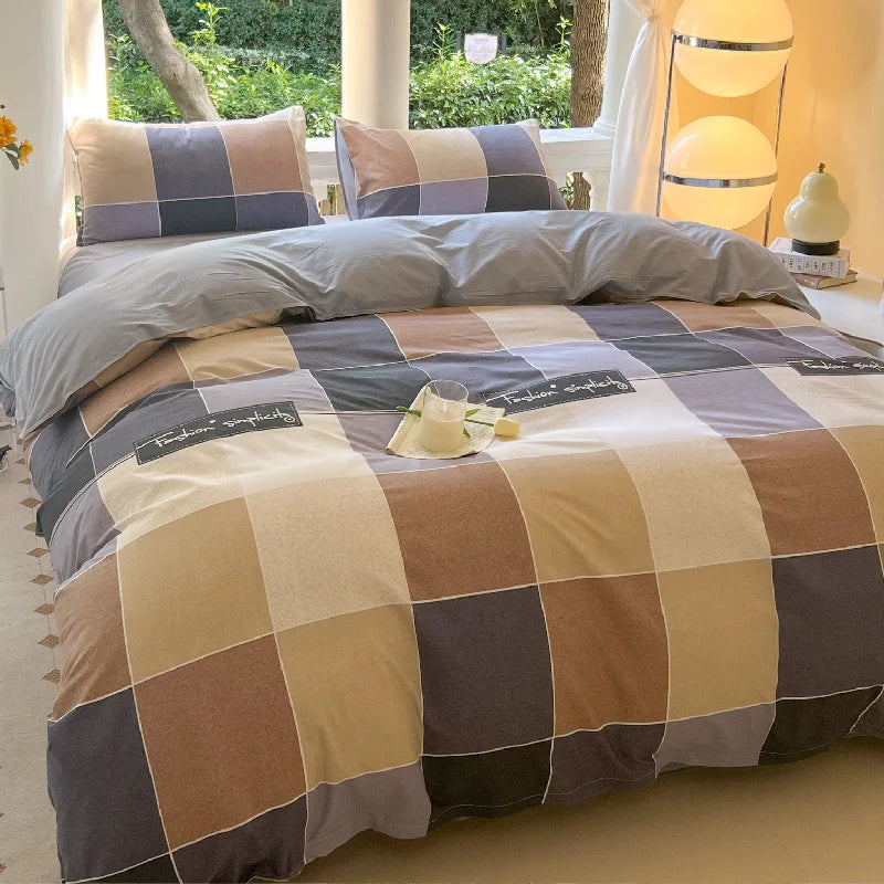 Kawaii Bear & Dinosaur Printed Bedding Set