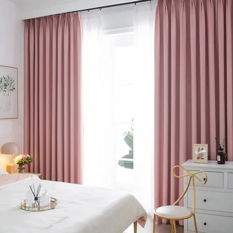 Modern Blackout Curtains For Living Room Window Thick Curtain For Bedroom Cloth Fabric Ready Made Drapes Blinds High Shading 95%