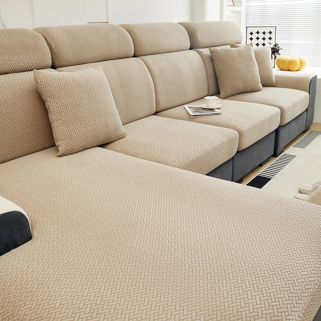 Jacquard Elastic Sofa Slipcover for Sofa