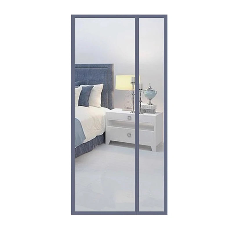 Magnetic Door Screen Custom Size Mosquito Net Curtain Fly Insect Automatic Closing Invisible Mesh For Kitchen indoor living room