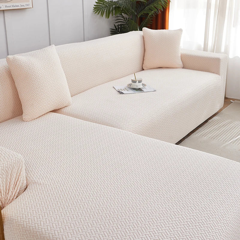 Jacquard Dustproof Sofa Cover - Removable & Washable Protector