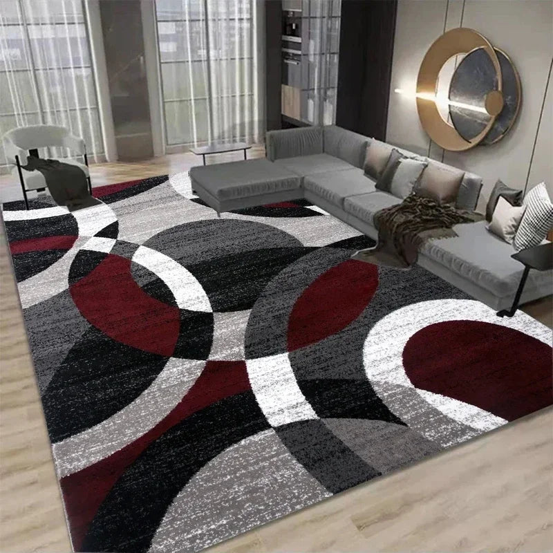 VIKAMA Scandinavian Geometric Modern Crystal Pile Sofa Bathroom Bedside Back Dirty Resistant Anti-Slip Machine Washable Rugs