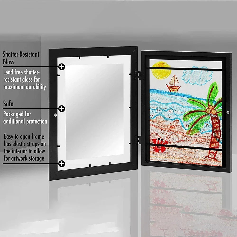 Simple Wooden Flap Photo Frame A4