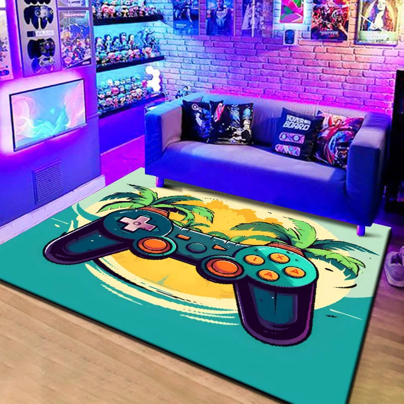 3D Gaming Grip Non-slip Washable Rug