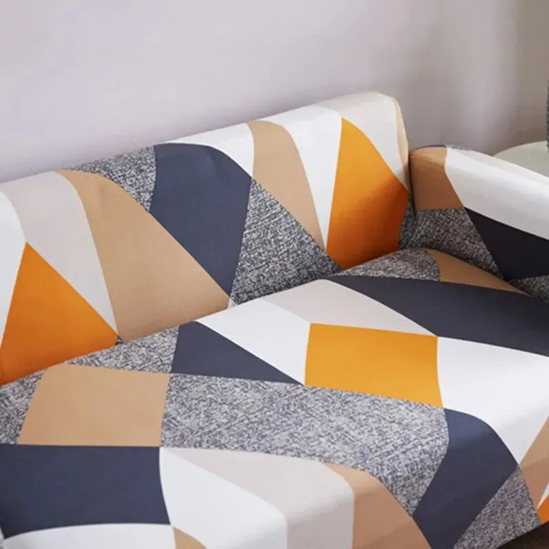 Multi-Person Elastic Sofa Cover Set with Pillowcases & Anti-Slip Design