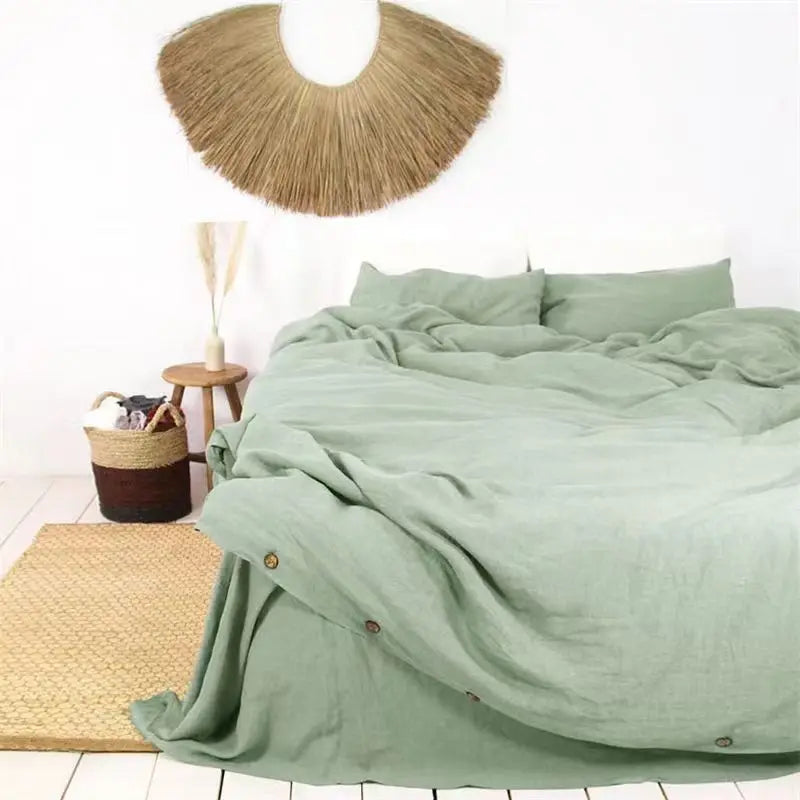 100% French Linen Bedding Set