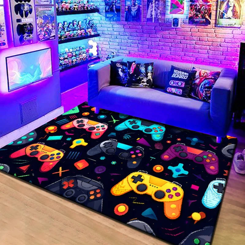 3D Gaming Grip Non-slip Washable Rug