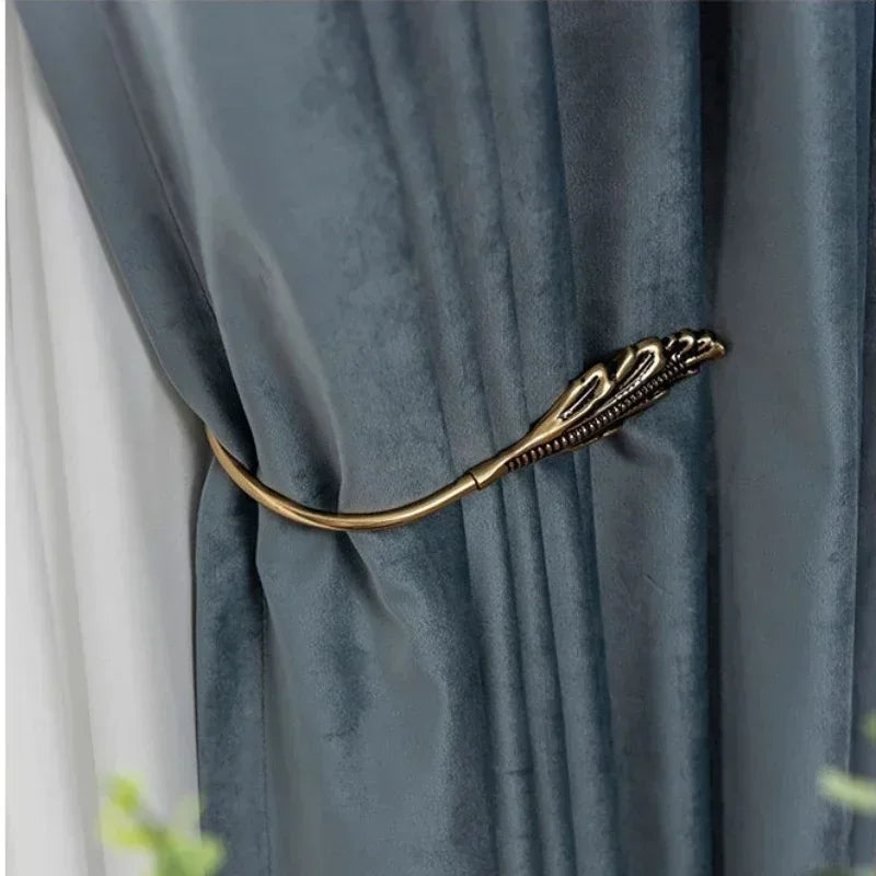 Luxury Royal Blue Velvet Curtains
