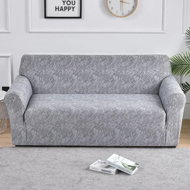 Flower Printed Elastic Sofa Cover for Living Room & Bedroom