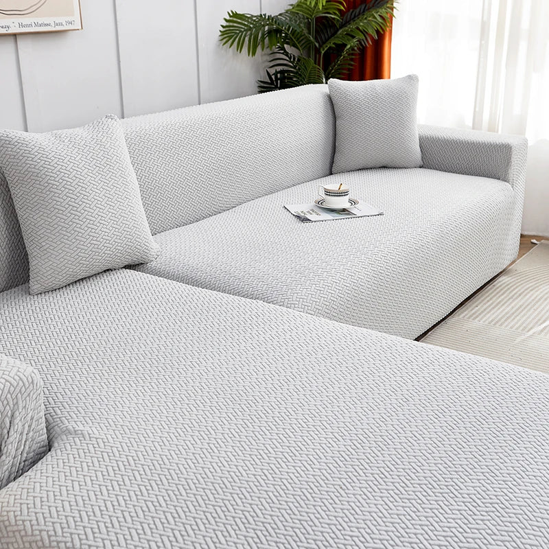 Jacquard Dustproof Sofa Cover - Removable & Washable Protector
