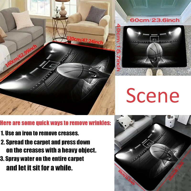 Modern Colorful Gaming Themed Floor Rug