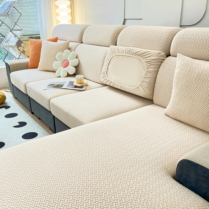 Jacquard Elastic Sofa Slipcover for Sofa