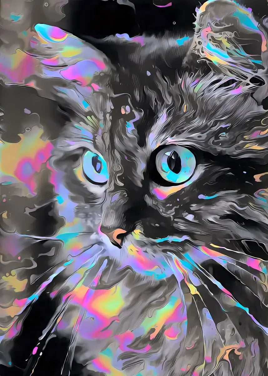 Abstract Animals Lion Tiger Cat Colour Canvas Painting Retro Art Home Wall Decoration Pictures Living Bedroom Quality Posters