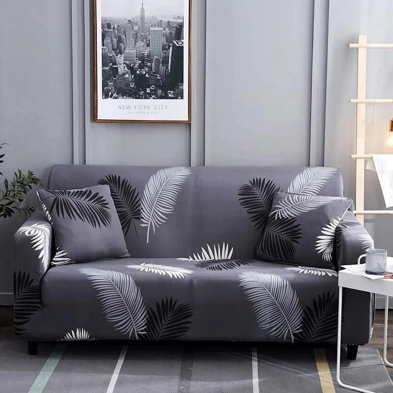 Multi-Person Elastic Sofa Cover Set with Pillowcases & Anti-Slip Design